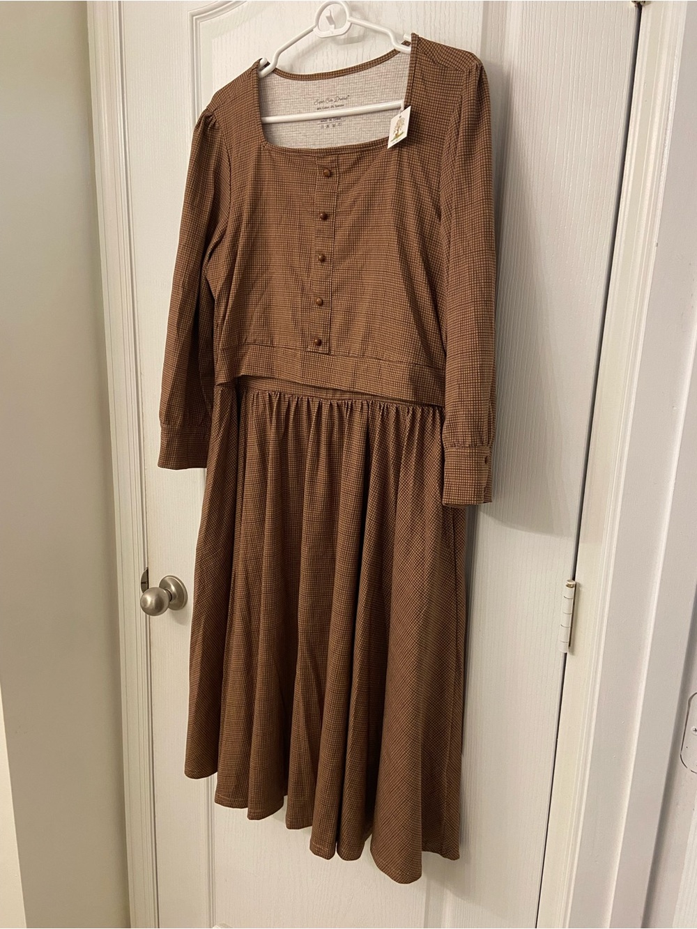 Do Re Mi Nursing Cotton Midi Dress - Picture 2 of 7